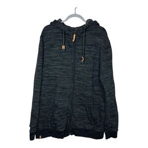 tentree Black Zip-Up Hoodie